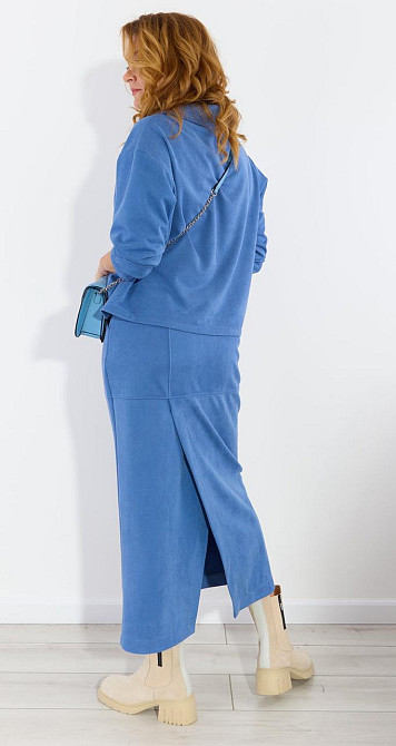 Замшевый костюм с юбкой (48) Киев - изображение 4