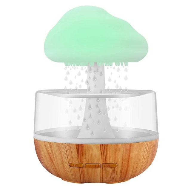 Увлажнитель воздуха с функцией ароматизатора Cloud Rain Humidifier, Ароматический диффузор-увлажнитель QF-77 Львов - изображение 1