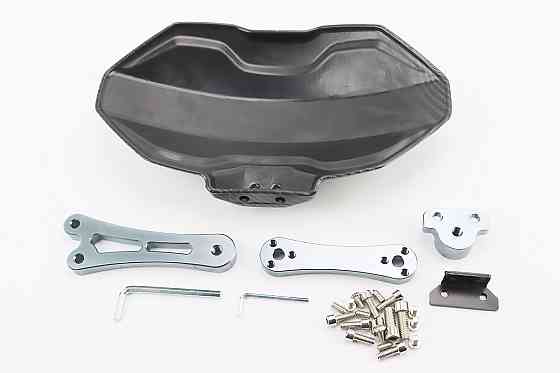 Крило заднє універсальне, графітне кріплення на одну сторону з регулюванням нахилу (бризковик) TUNING, КАРБОН Київ