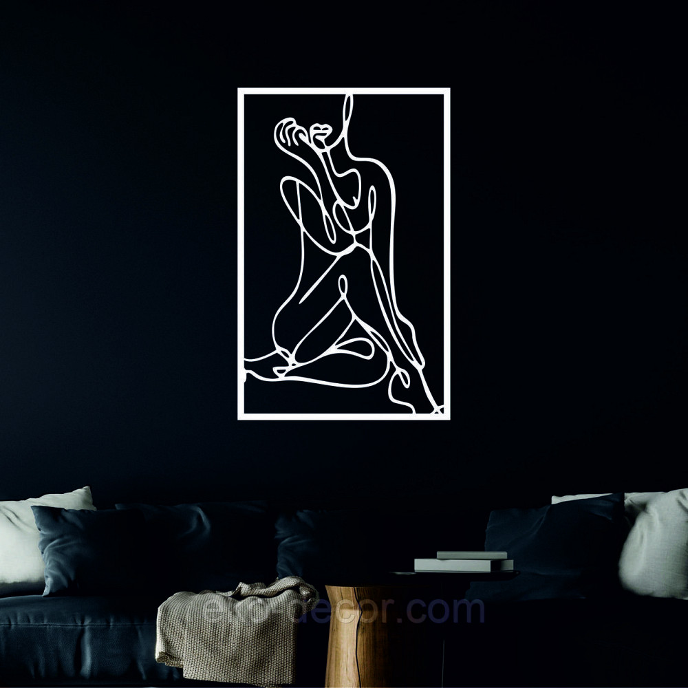 Декоративное настенное Панно «Женщина», Декор на стену 50*32 см, Белый Киев - изображение 3