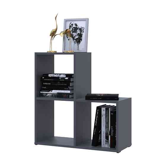 Стелаж Doros Степ 2х2 Графіт відкритий 69х28.8х71.4 (41516157) Львів