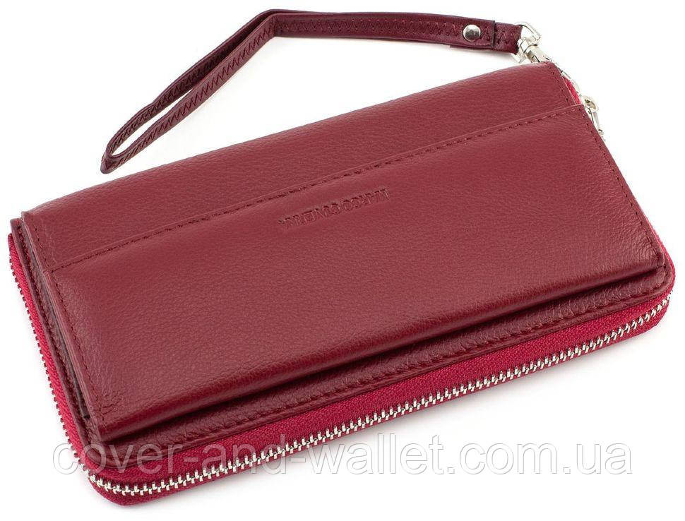 Бордовий жіночий гаманець на блискавці на багато карток Marco Coverna MC 6054 Київ - фото 3