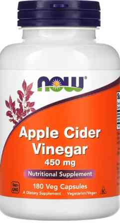 Яблочный уксус NOW Apple Cider Vinegar 450 mg 180 vcaps Киев
