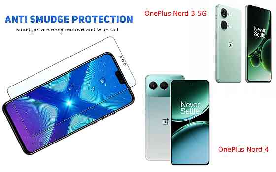 Захисне скло NeoGlass для OnePlus Nord 3 5G, OnePlus Nord 4 – надпрозоре та стійке Київ