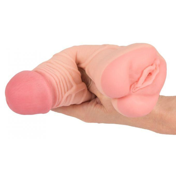 Мастурбатор-насадка 2 IN 1 Nature Skin Extension + Masturbator (Вагина) Sex Aura Киев - изображение 5