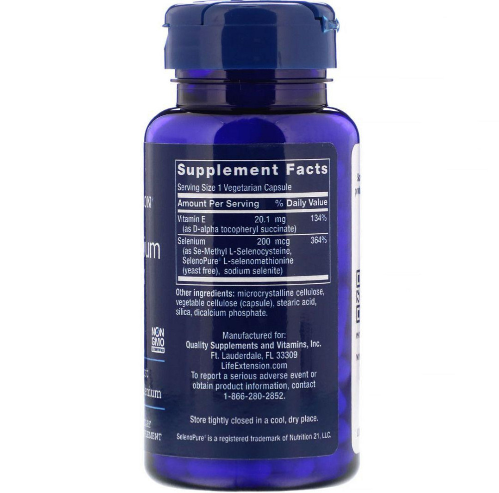 Селен с витамином Е Life Extension Super Selenium 100 капс Киев - изображение 2