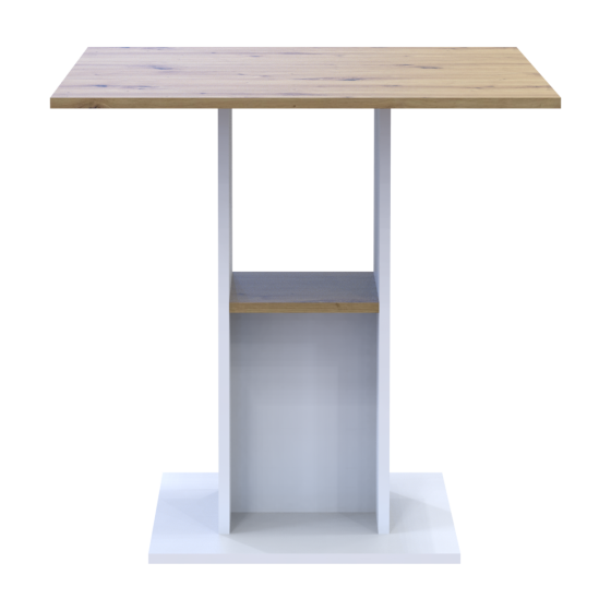 Стіл на кухню Doros Коуд 70х70х74 см Білий/Дуб артизан (DRS-011439) Дніпро