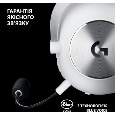 Наушники Logitech G Pro X 2 Lightspeed Wireless White (981-001269) Винница - изображение 2