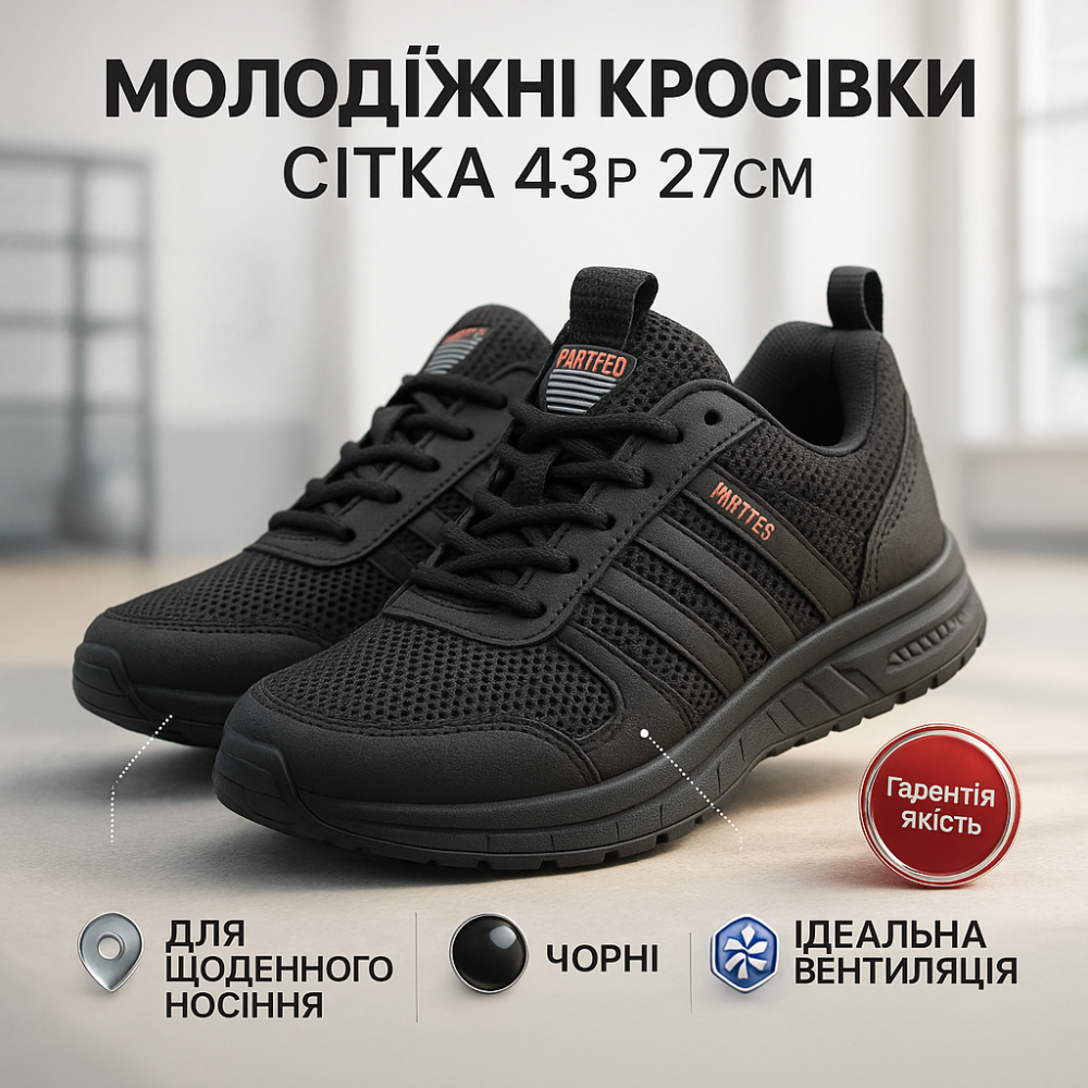 Летние кроссовки для мужчин с текстильным верхом 43р, Кроссовки летние дышащие Мягкие сетка JS-53 Львов - изображение 9