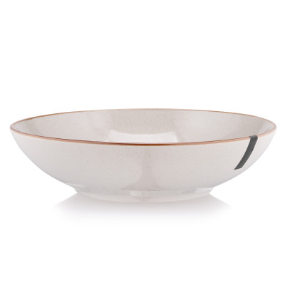 Тарелка Ardesto Apulia, 820мл, 20.8см, кераміка, сірий (AR2921AG) Винница - изображение 1