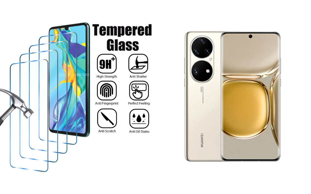 Защитное стекло ArmorGlass для Huawei P50, P50 Pro – устойчивое к царапинам и ударам Киев - изображение 1