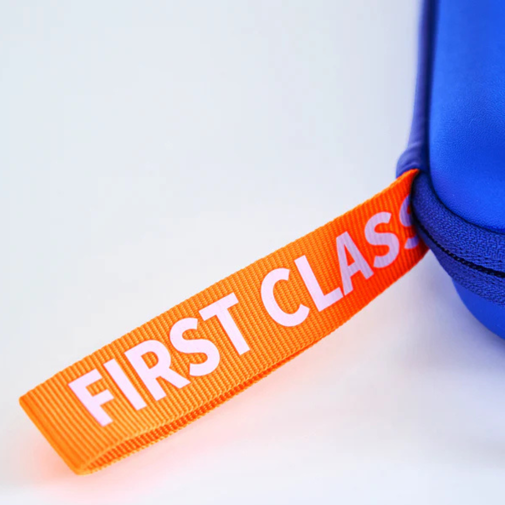 Сумка органайзер для гаджетів і аксесуарів, кабелів, проводів, силіконова, вологостійка на 2 відділення, синя Кам'янець-Подільський - фото 3