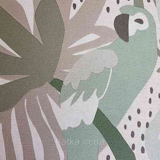 Шпалери флізелінові BN Doodleedo 0,53 х 10 м дитячі тропіки мавпи, папуги пальми монстери зелені сірі Київ