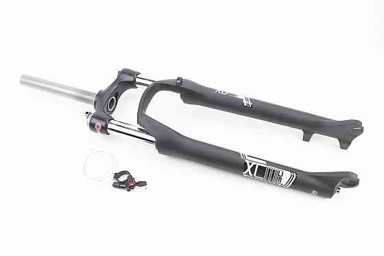 Вилка 29" амортизаційна, без різьби 1-1/8" (28,6мм), шток 215мм, з ходом 100мм, Disk-brake, пружинно-оливна, виносний Lockout, алюмінієва XC Київ