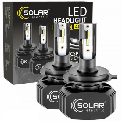 Автолампа SOLAR H4 LED 12/24V 40W 5000Lm 6000K, CSP1860 (8204) Вінниця - фото 2
