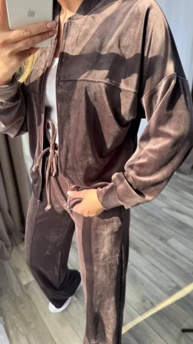 Женский велюровый костюм кофта на молнии и брюки женский велюровый костюм Одесса - изображение 16