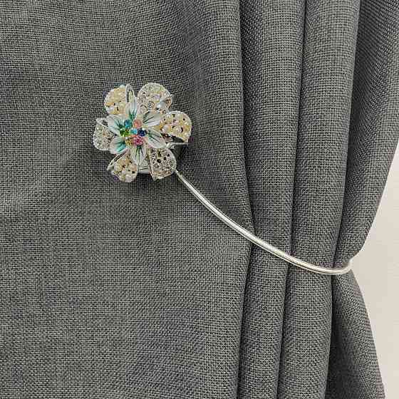 Магніти для штор та гардин "Flowers" набір 2 шт Різнокольоровий (81-232) Київ