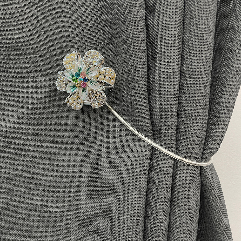 Магніти для штор та гардин "Flowers" набір 2 шт Різнокольоровий (81-232) Київ - фото 4