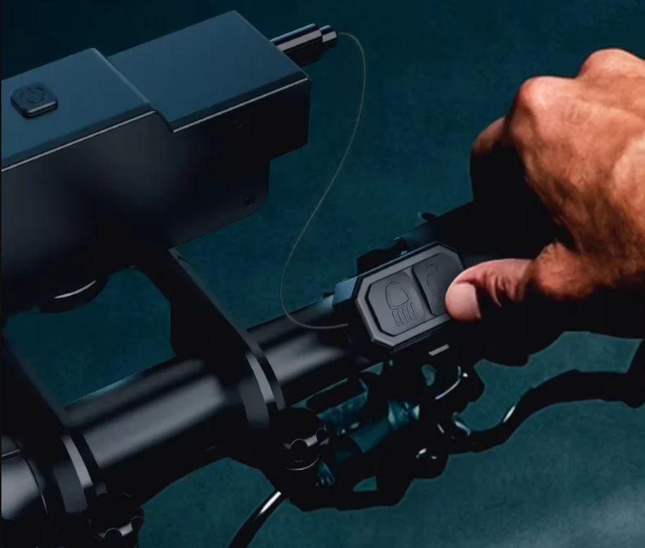 Велосипедная фара 9 LED, ходовые огни, сигнал с пультом Одесса - изображение 3