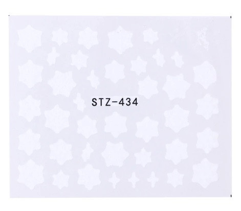 Стикеры для ногтей новогодние снежинки - размер стикера 6*5см, (инструкция по применению в описании товара) Киев - изображение 1