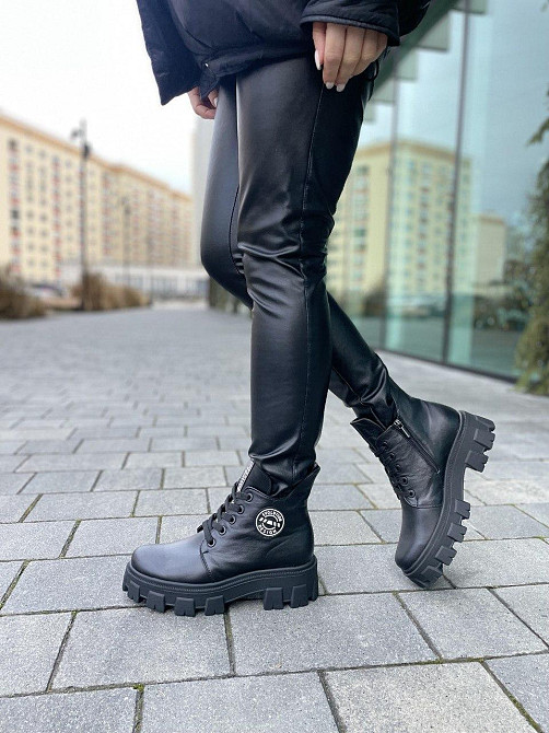 Жіночі черевики ARLETT чорні натуральна шкіра 36-41 (5342) Коломыя - изображение 7