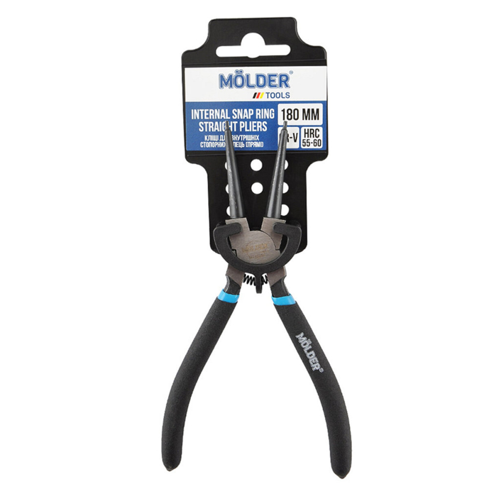 Кліщі Molder для внутрішніх стопорних кілець, прямі Cr-V 180мм Киев - изображение 1