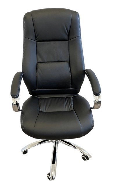 Офисное кресло руководителя Tehforward Gector хром Anyfix Черный Киев - изображение 4