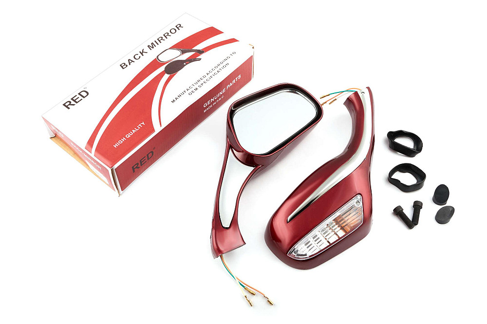 Дзеркала (mod:Мерседес) (червоні з поворотами) RED Київ - фото 1