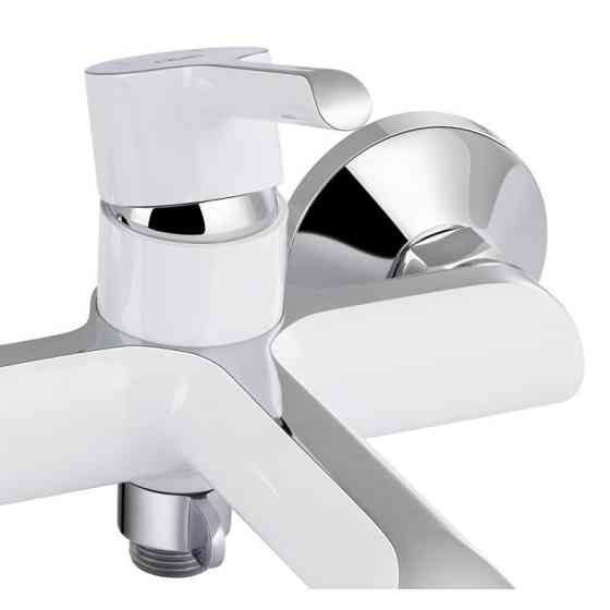 Змішувач для ванни з душовим гарнітуром Qtap Grand QTGRAWCR006 Chrome/White Харків