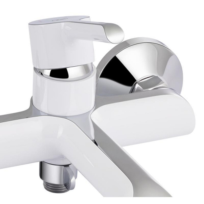 Змішувач для ванни з душовим гарнітуром Qtap Grand QTGRAWCR006 Chrome/White Харків - фото 4