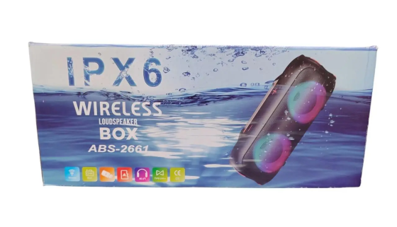 Портативна Bluetooth колонка ABS-2661 з підсвічуванням Київ