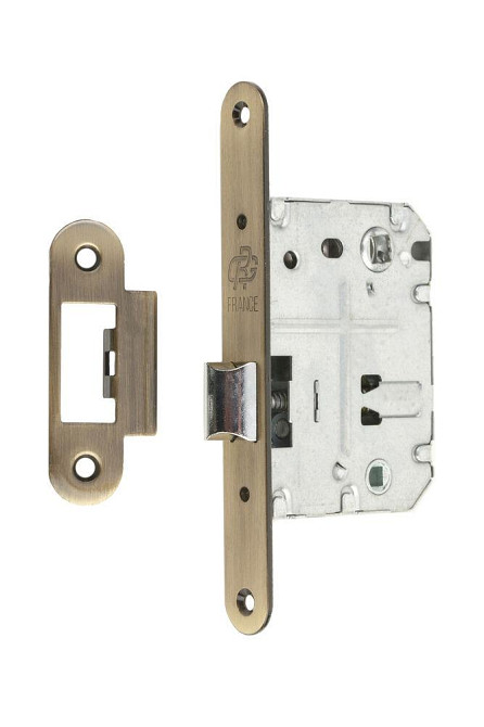 Замок для міжкімнатних дверей Gavroche GR 70 AB бронза зі зворотньою планкою Київ - фото 1