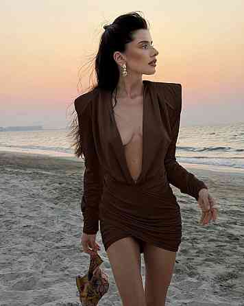 Жіноче привабливе вечірнє плаття з драпіруванням. Шоколад, 42/44 Одеса