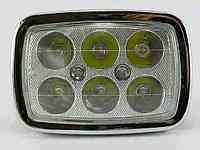Вставка в фару светодиодная квадратная (D=14,9 cm 21W, 6 лампочек, дальний/ближний) Мукачево