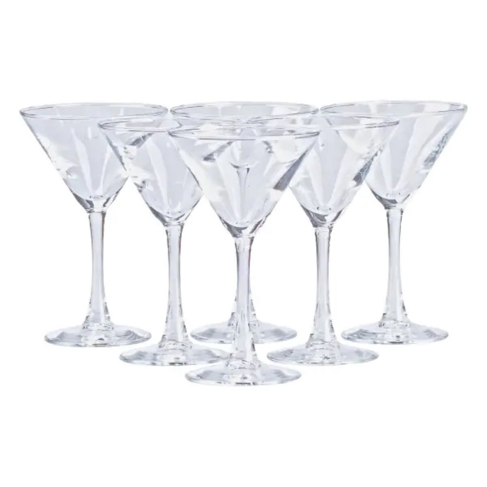 Набір келихів на високій ніжці 6 штук по 190 мл 6 штук для мартіні HP563 Коломия - фото 4
