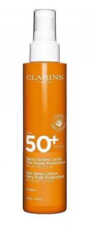 Сонцезахисний лосьйон для тіла Clarins Sun Spray Lotion Very High Protection SPF 50 150ml Слов'янськ