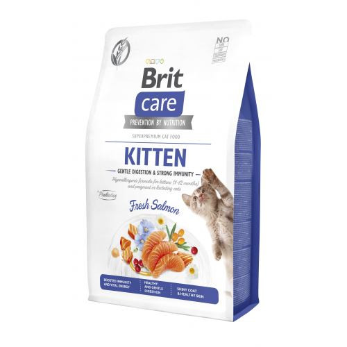 Корм сухий Brit Care Cat Grain Free Kitten Gentle Digestion Strong Immunity для кошенят для міцного імунітету з лососем 2 кг Київ - фото 1