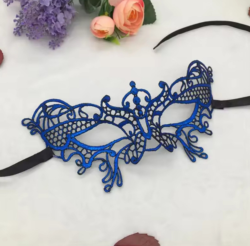 Маска для вечеринок на лицо one size синий Киев - изображение 1