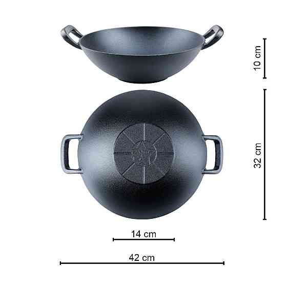 Чавунний вок SANTOS, Ø 32 см 898204 Код: 011743 Ровно