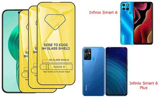 Захисне скло DefenzoGlass для Infinix Smart 6, Smart 6 Plus – подвійна міцність Київ