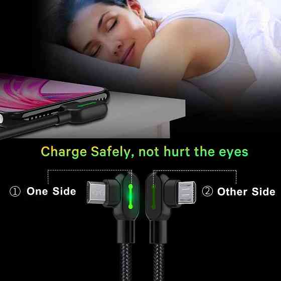 Кабель USB Micro USB Mcdodo с двусторонним USB разъемом LED индикацией для зарядки и передачи данных (Черный, 1.2м) Николаев