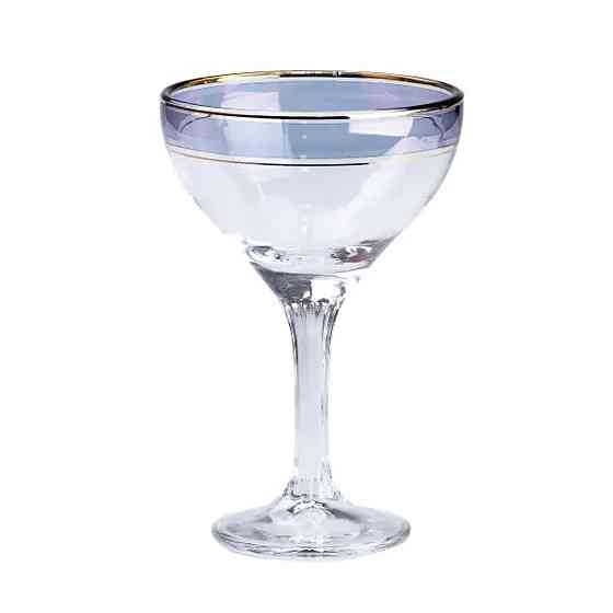 Набір келихів для коктейлів 2 штуки по 290 мл, сині HP545 Коломия