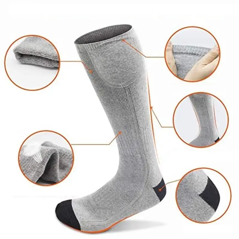 Носки с подогревом ZBHSWZ03 с блоком питания 4000mAh 38-44р. (Серые) Винница - изображение 7