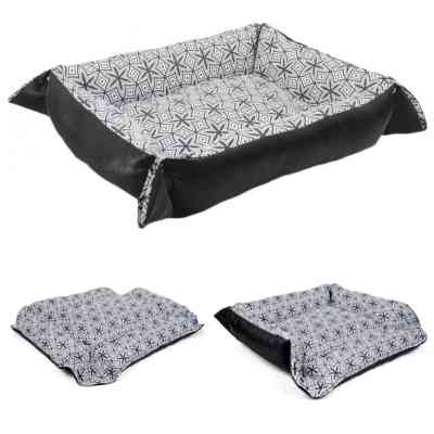 Лежак для тварин Природа "TRANSFORMER" №1 (42х52х18 см) Сіро-чорний (4823082419838) Вінниця