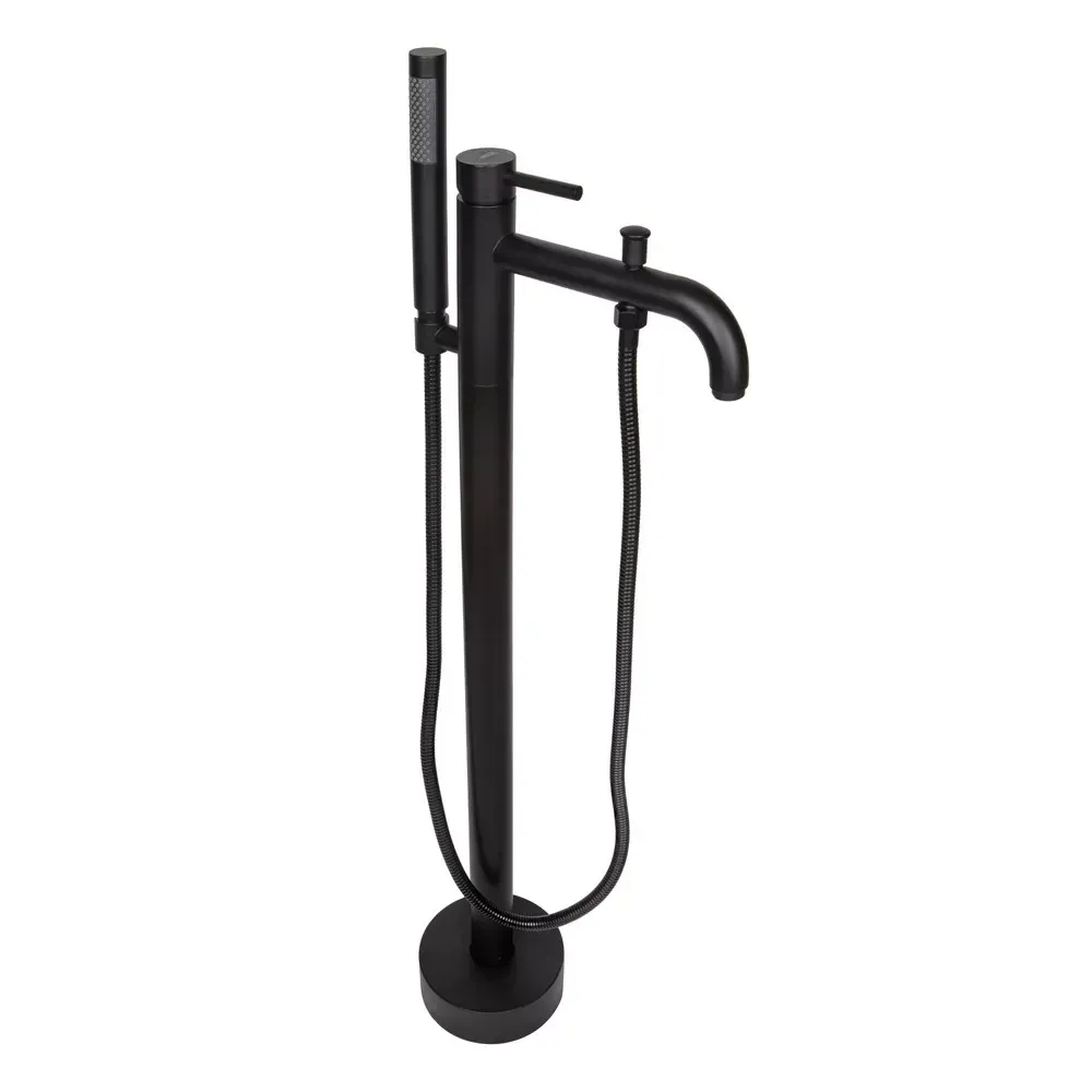 Напольный смеситель для ванны WEZER EKO19A-01-BLACK черный Киев - изображение 3