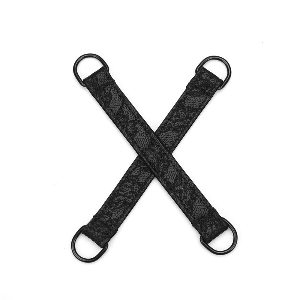 Набор Liebe Seele Black Lace and Neoprene 11pcs Bondage Kit, анальная пробка с кристаллом, вибропуля Sex Aura Киев - изображение 8