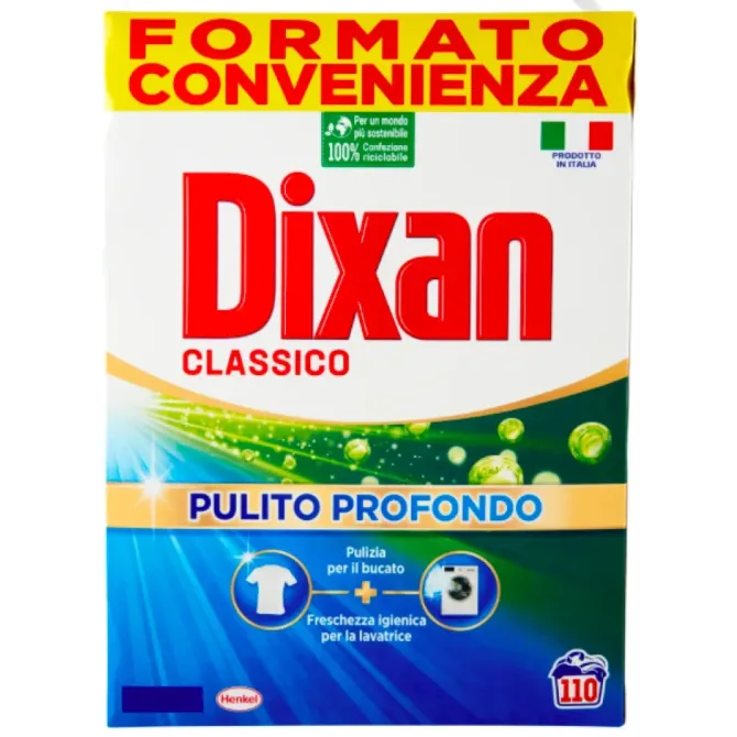 Стиральный порошок для стирки белых и цветных вещей DIXAN Classico, 6,6 кг, 110 стирок Львов - изображение 1