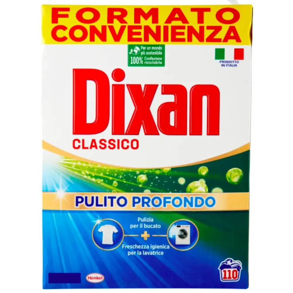 Стиральный порошок для стирки белых и цветных вещей DIXAN Classico, 6,6 кг, 110 стирок Львов - изображение 1