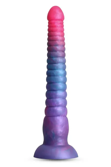 Фаллоимитатор NS Novelties Colours Stacked жидкий силикон, розово-синий, 23 см Sex Aura Киев - изображение 1