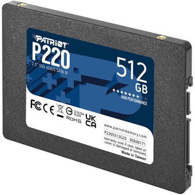 Накопитель SSD 2.5" 512GB Patriot (P220S512G25) Винница - изображение 3